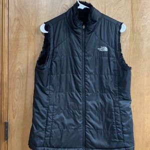 Gently loved reversible North Face vest